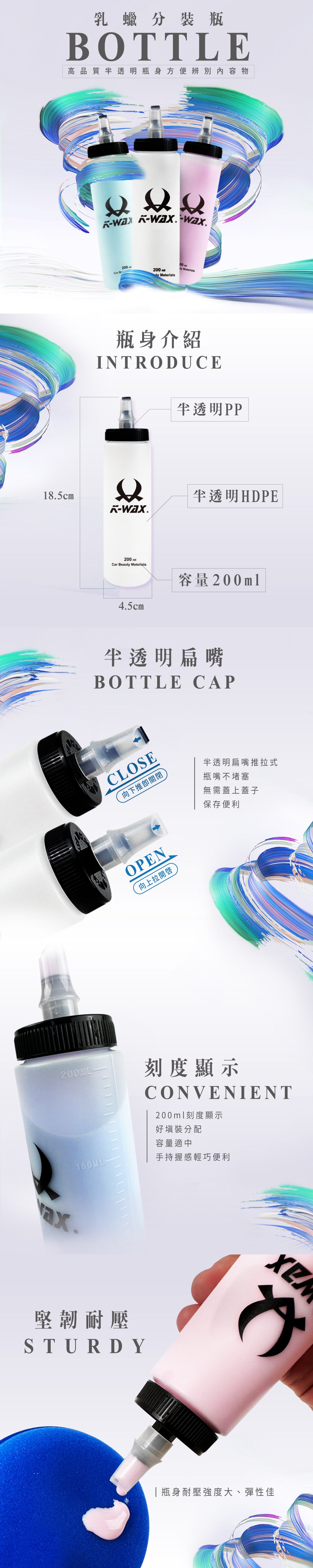 Liquid Wax Dispenser Bottle